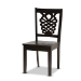 Baxton Studio Liese Modern and Contemporary Transitional Dark Brown Finished Wood 7-Piece Dining Set - Liese-Dark Brown-7PC Dining Set