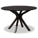 Baxton Studio Liese Modern and Contemporary Transitional Dark Brown Finished Wood 7-Piece Dining Set - Liese-Dark Brown-7PC Dining Set