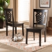 Baxton Studio Gervais Modern and Contemporary Transitional Dark Brown Finished Wood 2-Piece Dining Chair Set - RH339C-Dark Brown Wood Scoop Seat-DC-2PK