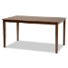 Baxton Studio Luisa Modern and Contemporary Transitional Walnut Brown Finished Wood 7-Piece Dining Set - Luisa-Walnut-7PC Dining Set