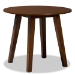 Baxton Studio Mina Modern and Contemporary Transitional Walnut Brown Finished Wood 5-Piece Dining Set - Mina-Walnut-5PC Dining Set