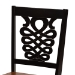 Baxton Studio Luisa Modern and Contemporary Two-Tone Dark Brown and Walnut Brown Finished Wood 7-Piece Dining Set - Luisa-Dark Brown/Walnut-7PC Dining Set