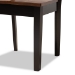 Baxton Studio Luisa Modern and Contemporary Two-Tone Dark Brown and Walnut Brown Finished Wood 7-Piece Dining Set - Luisa-Dark Brown/Walnut-7PC Dining Set