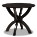 Baxton Studio Wanda Modern and Contemporary Transitional Two-Tone Dark Brown and Walnut Brown Finished Wood 5-Piece Dining Set - Wanda-Dark Brown/Walnut-5PC Dining Set