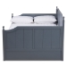 Baxton Studio Millie Cottage Farmhouse Grey Finished Wood Full Size Daybed with Twin Size Trundle - MG0010-Grey-Daybed-Full