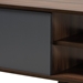 Baxton Studio Clapton Modern and Contemporary Multi-Tone Grey and Walnut Brown Finished Wood TV Stand - TV8010-Walnut/Grey-TV