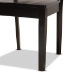 Baxton Studio Miela Modern and Contemporary Dark Brown Finished Wood 7-Piece Dining Set - Miela-Dark Brown-7PC Dining Set