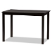 Baxton Studio Nicolette Modern and Contemporary Dark Brown Finished Wood 5-Piece Dining Set - RH340C-Dark Brown-5PC Dining Set