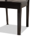 Baxton Studio Nicolette Modern and Contemporary Dark Brown Finished Wood 5-Piece Dining Set - RH340C-Dark Brown-5PC Dining Set