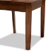 Baxton Studio Nicolette Modern and Contemporary Walnut Brown Finished Wood 7-Piece Dining Set - RH340C-Walnut-7PC Dining Set