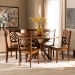 Baxton Studio Miela Modern and Contemporary Walnut Brown Finished Wood 7-Piece Dining Set - Miela-Walnut-7PC Dining Set