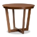 Baxton Studio Brava Modern and Contemporary Walnut Brown Finished Wood 5-Piece Dining Set - Brava-Walnut-5PC Dining Set