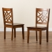 Baxton Studio Nicolette Modern and Contemporary Walnut Brown Finished Wood 2-Piece Dining Chair Set - RH340C-Walnut Wood Scoop Seat-DC-2PK