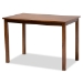 Baxton Studio Nicolette Modern and Contemporary Walnut Brown Finished Wood 5-Piece Dining Set - RH340C-Walnut-5PC Dining Set
