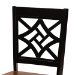 Baxton Studio Nicolette Modern and Contemporary Two-Tone Dark Brown and Walnut Brown Finished Wood 7-Piece Dining Set - RH340C-Dark Brown/Walnut-7PC Dining Set