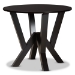 Baxton Studio Kaila Modern and Contemporary Two-Tone Dark Brown and Walnut Brown Finished Wood 5-Piece Dining Set - Kaila-Dark Brown/Walnut-5PC Dining Set