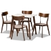Baxton Studio Henson Rustic and Industrial Natural Brown Finished Wood and Black Finished Metal Bench