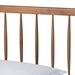 Baxton Studio Toru Mid-Century Modern Ash Walnut Finished Wood Twin Size Platform Bed - Toru-Ash Walnut-Twin