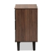 Baxton Studio Roldan Modern and Contemporary Two-Tone Walnut and Grey Finished Wood 3-Drawer Bedroom Chest - CH8003-Walnut/Grey-3DW Chest