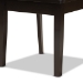 Baxton Studio Caron Modern and Contemporary Transitional Dark Brown Finished Wood 2-Piece Dining Chair Set - RH317C-Dark Brown Wood Flat Seat-DC-2PK