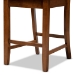 Baxton Studio Caron Modern and Contemporary Transitional Walnut Brown Finished Wood 2-Piece Counter Stool Set - RH317P-Walnut Wood Flat Seat-PC