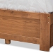 Baxton Studio Aras Modern and Contemporary Transitional Ash Walnut Brown Finished Wood King Size 3-Drawer Platform Storage Bed - Aras-Ash Walnut-King