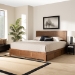 Baxton Studio Aras Modern and Contemporary Transitional Ash Walnut Brown Finished Wood King Size 3-Drawer Platform Storage Bed - Aras-Ash Walnut-King