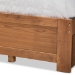 Baxton Studio Lisa Modern and Contemporary Transitional Ash Walnut Brown Finished Wood King Size 3-Drawer Platform Storage Bed - Lisa-Ash Walnut-King