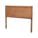 Baxton Studio Alan Modern and Contemporary Transitional Ash Walnut Finished Wood Queen Size Headboard