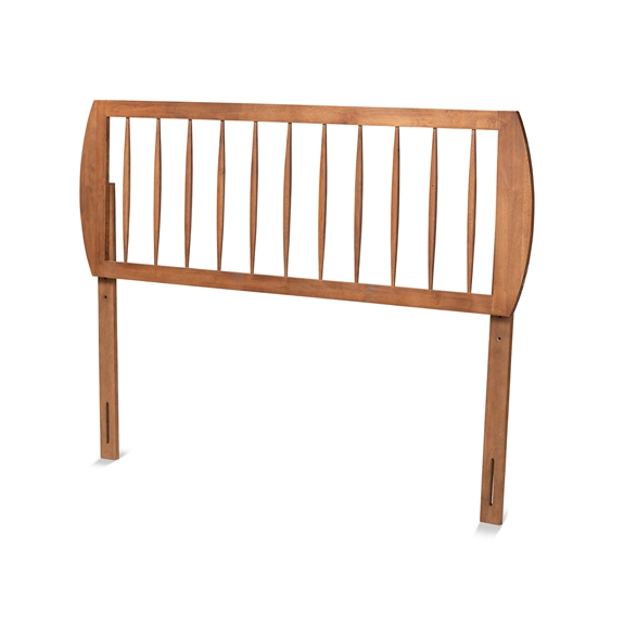 Baxton Studio Norman Modern and Contemporary Transitional Ash Walnut Finished Wood Queen Size Headboard