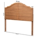 Baxton Studio Clive Vintage Traditional Farmhouse Ash Walnut Finished Wood Queen Size Headboard - MG9742-Ash Walnut-HB-Queen