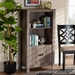 Baxton Studio Derek Modern and Contemporary Transitional Rustic Oak Finished Wood 3-Tier Bookcase - MH1224-Oak-Bookcase