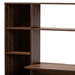 Baxton Studio Ezra Modern and Contemporary Walnut Brown Finished Wood Storage Computer Desk with Shelves - SESD8011WI-Columbia-Desk