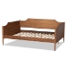 Baxton Studio Alya Classic Traditional Farmhouse Walnut Brown Finished Wood Full Size Daybed - MG0016-1-Walnut-Daybed-Full