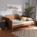 Baxton Studio Alya Classic Traditional Farmhouse Walnut Brown Finished Wood Full Size Daybed - MG0016-1-Walnut-Daybed-Full
