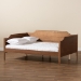 Baxton Studio Alya Classic Traditional Farmhouse Walnut Brown Finished Wood Full Size Daybed - MG0016-1-Walnut-Daybed-Full