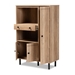 Baxton Studio Patterson Modern and Contemporary Oak Brown Finished 1-Drawer Kitchen Storage Cabinet - MH8694-Oak-Cabinet