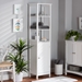 Baxton Studio Beltran Modern and Contemporary White Finished Wood Bathroom Storage Cabinet - SR191192-White-Cabinet