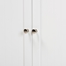 Baxton Studio Jaela Modern and Contemporary White Finished Wood 2-Door Bathroom Storage Cabinet - SR203101-White-Cabinet