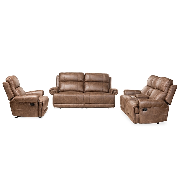 Whole Sofa Loveseats, Medium Brown Leather Recliner Sofa