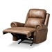 Baxton Studio Buckley Modern and Contemporary Light Brown Faux Leather Upholstered Recliner - 7075F31-Light Brown-Recliner