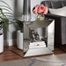 Baxton Studio Peregrine Glam and Luxe Mirrored Glass End Table - RXW-1000-ET