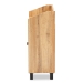 Baxton Studio Rossin Modern and Contemporary Oak Brown Finished Wood 2-Door Entryway Shoe Storage Cabinet with Top Shelf - ATSC1614-Wotan Oak-Shoe Cabinet