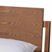 Baxton Studio Giuseppe Modern and Contemporary Walnut Brown Finished King Size Platform Bed - MG-0049-Ash Walnut-King