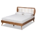 Baxton Studio Emiko Modern and Contemporary Walnut Brown Finished Wood Full Size Platform Bed - Emiko-Ash Walnut-Full