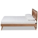 Baxton Studio Emiko Modern and Contemporary Walnut Brown Finished Wood Full Size Platform Bed - Emiko-Ash Walnut-Full