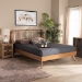 Baxton Studio Emiko Modern and Contemporary Walnut Brown Finished Wood Full Size Platform Bed - Emiko-Ash Walnut-Full