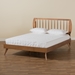 Baxton Studio Emiko Modern and Contemporary Walnut Brown Finished Wood King Size Platform Bed - Emiko-Ash Walnut-King