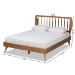 Baxton Studio Emiko Modern and Contemporary Walnut Brown Finished Wood Full Size Platform Bed - Emiko-Ash Walnut-Full