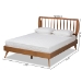 Baxton Studio Emiko Modern and Contemporary Walnut Brown Finished Wood Full Size Platform Bed - Emiko-Ash Walnut-Full